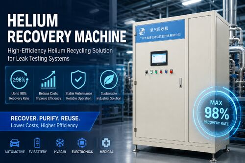 Latest company news about How Helium Recovery Machines Help Manufacturers Reduce Leak Testing Costs