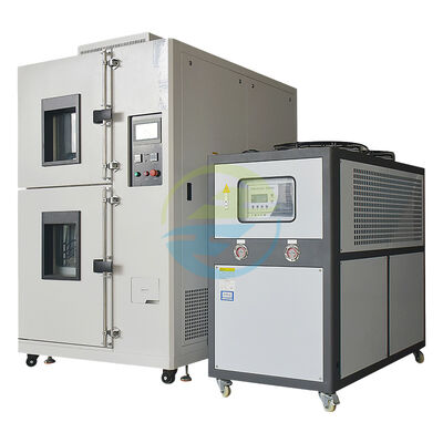 Good price Two-Zone Mobile Thermal Shock Test Chamber with High Temperature Uniformity for Rapid Temperature Cycling online
